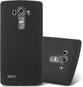 Cadorabo Hoesje voor LG G4 / G4 PLUS in FROST ZWART - Beschermhoes gemaakt van flexibel TPU silicone Case Cover