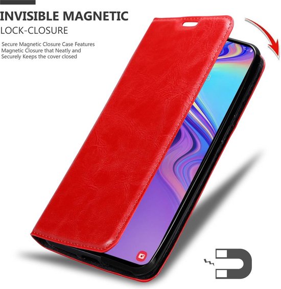 Coque Cadorabo pour Samsung Galaxy M30 / A40s en ROUGE POMME - Pochette de protection avec fermeture magnétique