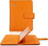 Casemania Passport Cover - Porte-passeport - Housse de protection de Luxe pour passeport et porte-cartes - Oranje