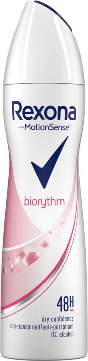 Goedkoopste Rexona Anti-transpirant Spray Ultra Dry Biorythm 150 ml