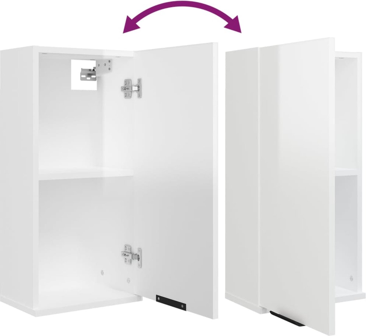 Vicco Freddy badkamermeubel wit/hoogglans
