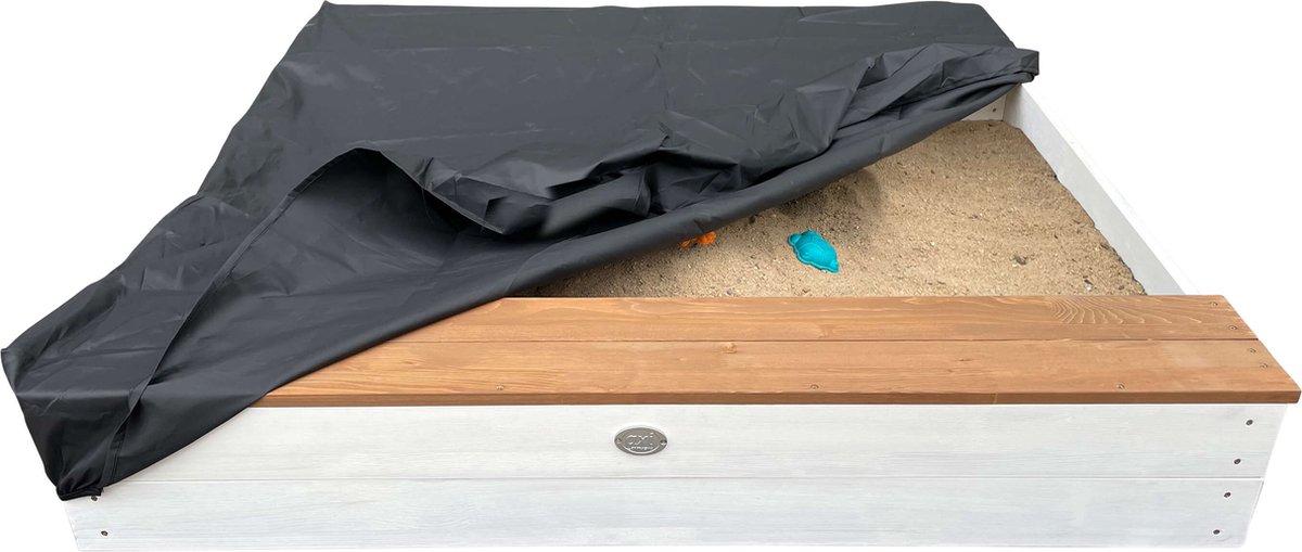 AXI Evy Zandbak met waterbakken en opbergruimte Wit/bruin - Inclusief accessoireset — afbeelding 11
