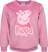 Peppa Pig - Roze velours sweatshirt voor meisjes / 116