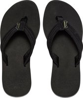 Reef Cushion Breezeblack/Black Dames Slippers - Zwart - Maat 38,5