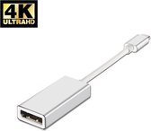 Techvavo® USB C naar Displayport Adapter - Ondersteunt 4K @30Hz - Converter - Type C to DP - Thunderbolt 3 - Zilvergrijs