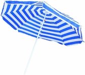 Benson Strandparasol - Parasol - Wit/Blauw Print - Ø 160 cm