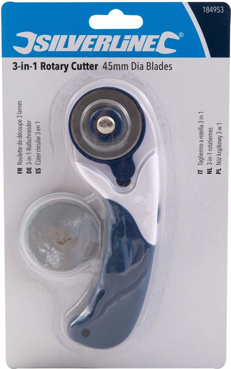 Taglierina A Rotella Silverline 3-in-1 - Con Lame Perforante, Onda E Dritte, Per Fai Da Te - Foto 8