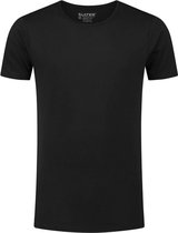 Slater T-shirt 2Pack Ronde Hals Basic Fit Extra Long Fit (+7cm) Zwart (7720 - Black)