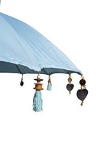 Bali parasol - licht blauw - 250 cm