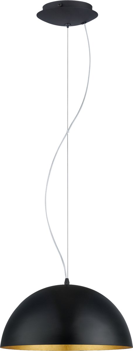 EGLO Gaetano 1 Hanglamp - Ø38 cm - Zwart/Goud op Prijzenvolger.com