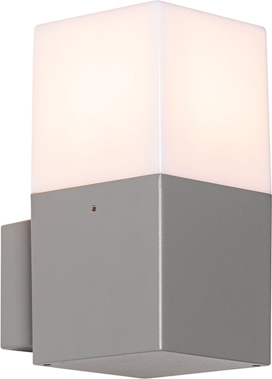 QAZQA denmark - Moderne Wandlamp voor buiten - 1 lichts - D 11.5 cm - Grijs - Buitenverlichting