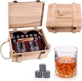 Whiskey stones and glass set gift for men, pack of 2 whiskey glasses / SPECIAL GIFTS SET FOR MEN