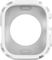 Cover Geschikt voor Apple Watch 8/7/6/5/4 41/40/38mm Carbonvezel – Wit