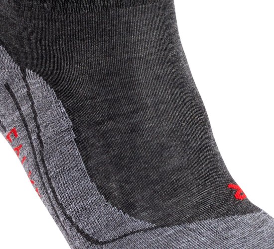 Chaussettes de randonnée FALKE TK5 courtes pour femmes - Asphalt Melange - Taille 39/40