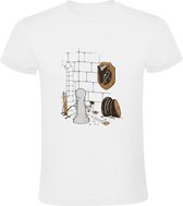 Schaak pion Heren T-shirt | bordspel | schaakbord | spel | schaken