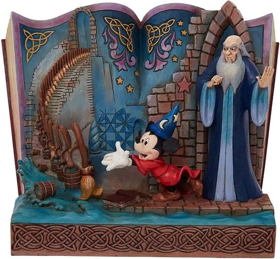 Disney Traditions Jim Shore Enesco - Sorcier Mickey Fantasia Storybook