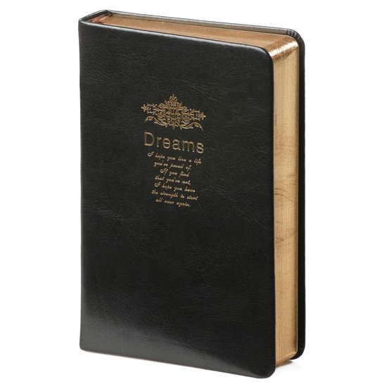 D6046 Kalpa A6 retro notitieboekje Gouden bekledingszijden zwart