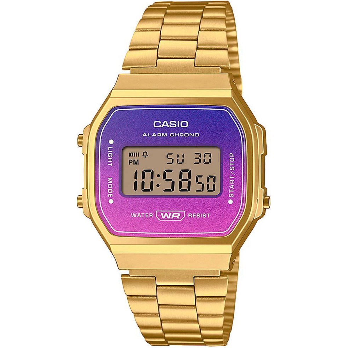 Casio Vintage A168WERG-2AEF Unixex Horloge 36,3 mm - Goudkleurig
