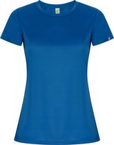 kobalt blauw dames ECO sportshirt korte mouwen 'Imola' merk Roly maat XL