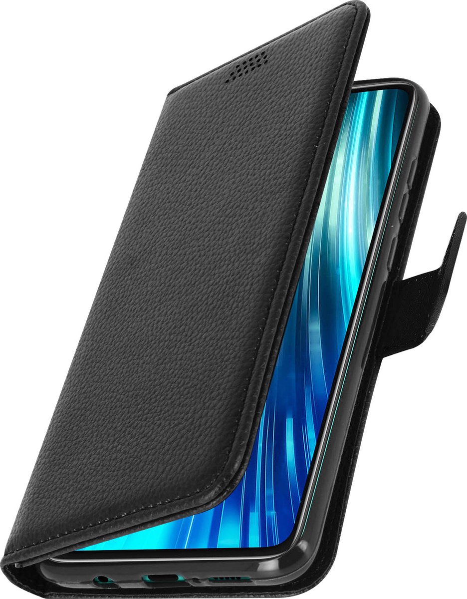 Cover Geschikt voor Xiaomi Redmi Note 8 Pro Flip Wallet Stand Video zwarte