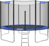 Trampoline - Met Ladder en veiligheidsafdekking - Rond - Ø 427 cm