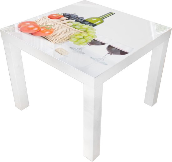 Table Designglas en Glas Verre Table d'Appoint Salon Table Basse Ikea Lack...