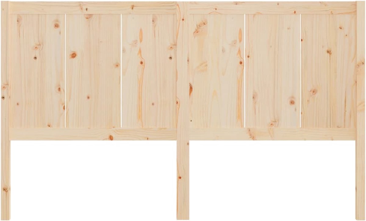 vidaXL Hoofdbord 205,5x4x100 cm massief grenenhout