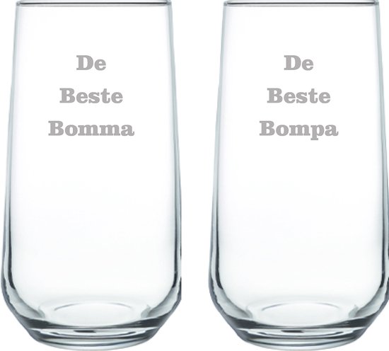 Drinkglas gegraveerd - 47cl - De Beste Bomma-De Beste Bompa