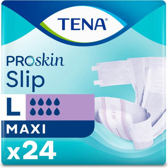 TENA Slip Maxi Large - Carton de 72 couches collantes