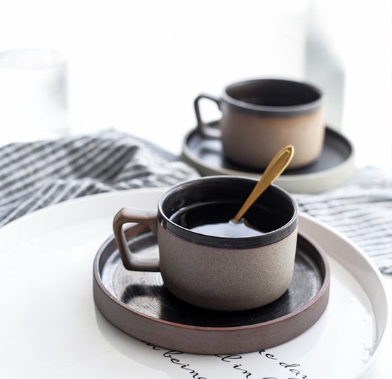 Koffiekopjes Koffie Thee Set Middag Thee Sets Kantoor Cups Jungle Dieren Mokken Bone China Theekopje Schotel Melk Thee Mok