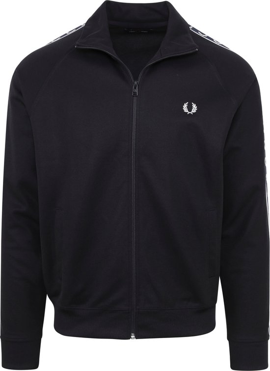 Fred Perry - Taped Track Jacket Carbon Dark Blue - Taille XXL - Coupe moderne