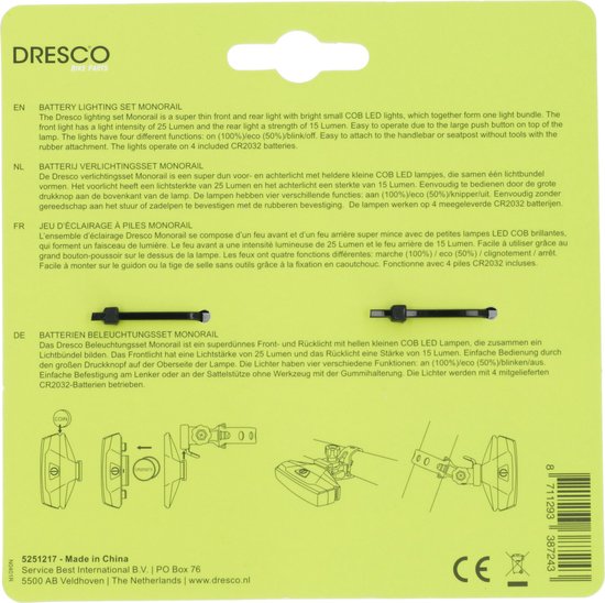Dresco Batterij Verlichtingsset Monorail — afbeelding 4