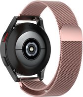 By Qubix - smartwatch bandje 20mm - Geschikt voor Garmin Vivomove 3 - HR - Luxe - Sport - Style - Trend - Milanese bandje - Rosé pink - Geschikt voor garmin bandje