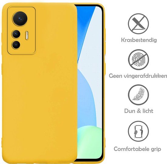 Coque arrière en Siliconen pour Xiaomi 12 Lite - Coque Xiaomi 12 Lite - Jaune