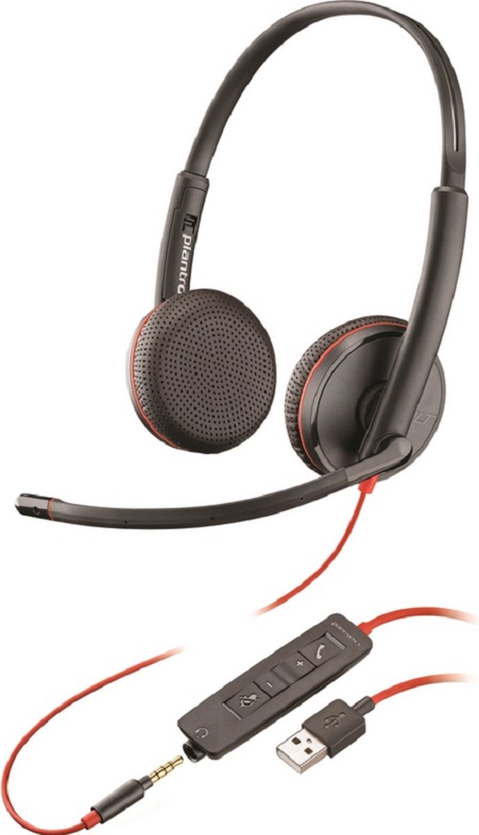 Poly Blackwire 3225 USB-A Headset (209747-201)
