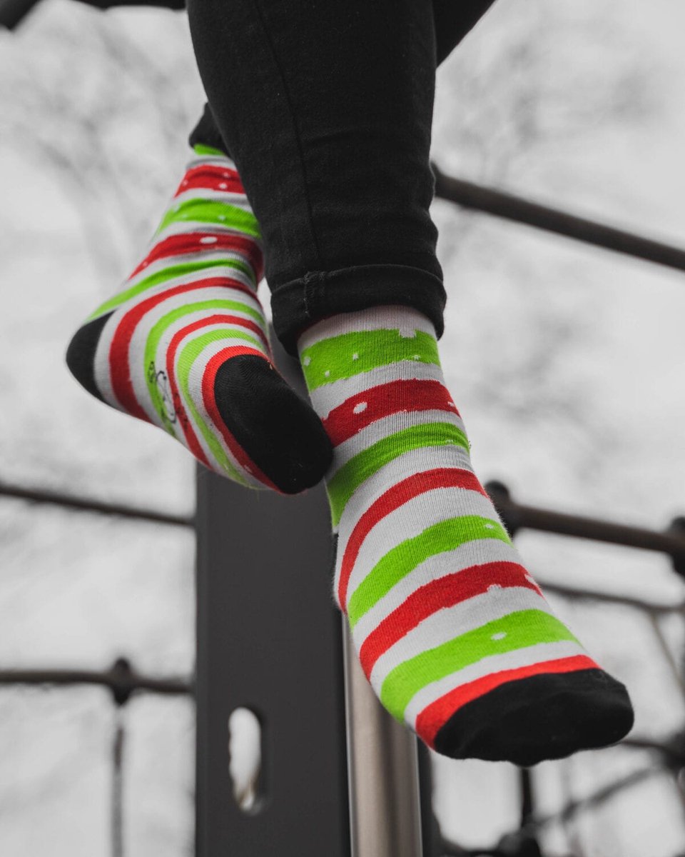 De-somber sok Kerst sokken | sneeuw | gestreepte sokken | Multi-color | Herensokken en damessokken | Leuke, grappig sokken | Funny socks that make you happy | Sock & Sock