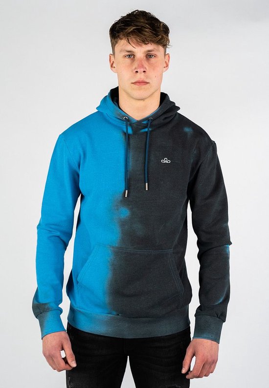Sea`sons Trui Color Changing Hoodie Dark Grey Blue Mannen Maat - L