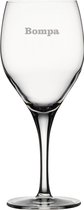 Witte wijnglas gegraveerd - 34cl - Bompa