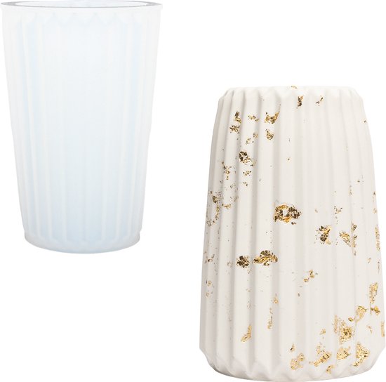 Moule Siliconen 15,2cm x 10,5cm x 7,5cm - Vase fleuri