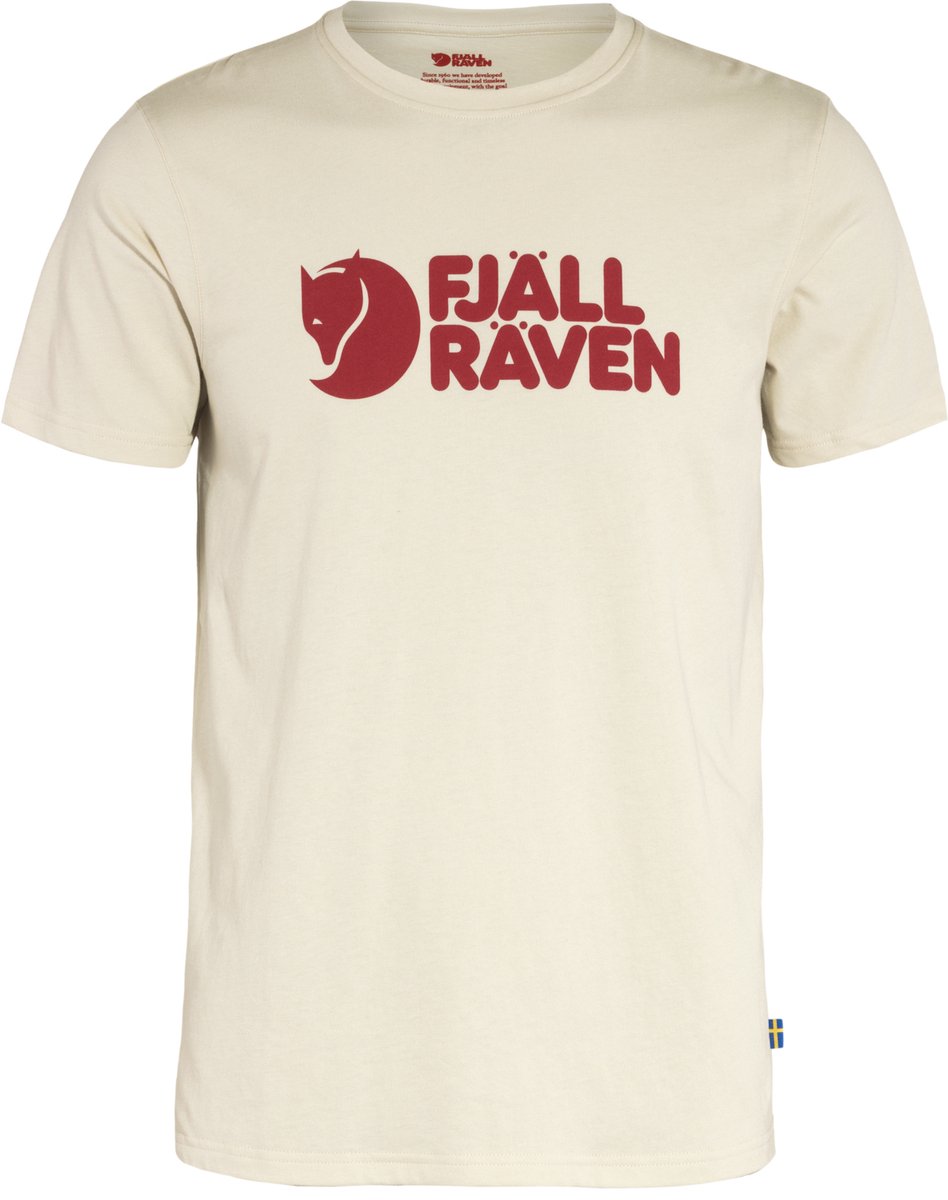 Fjallraven Fjällräven Logo T-shirt Heren Outdoorshirt - Chalk White - Maat S