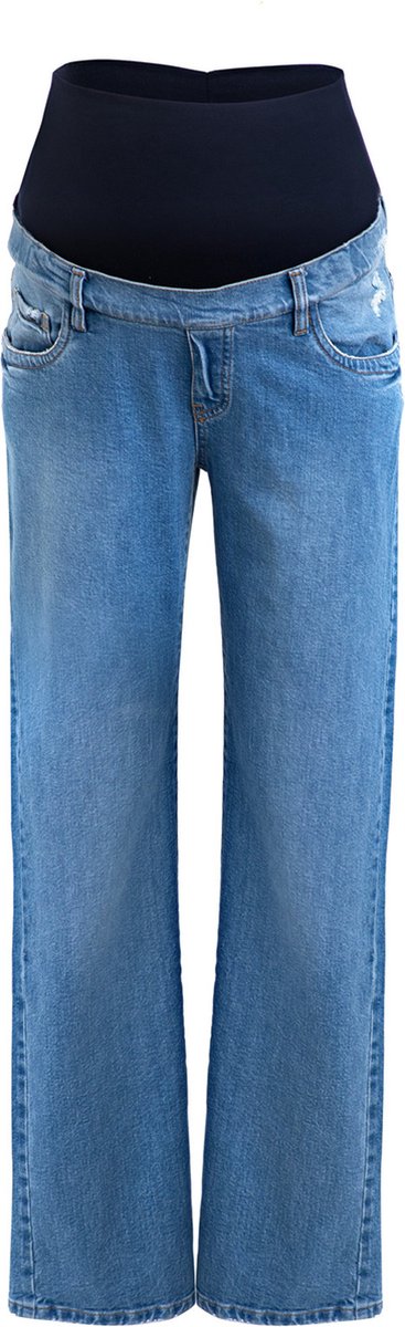 PIETRO Brunelli JEANS HI-RISE STRAIGHT LEG JEANS MEDIUM WASH XL