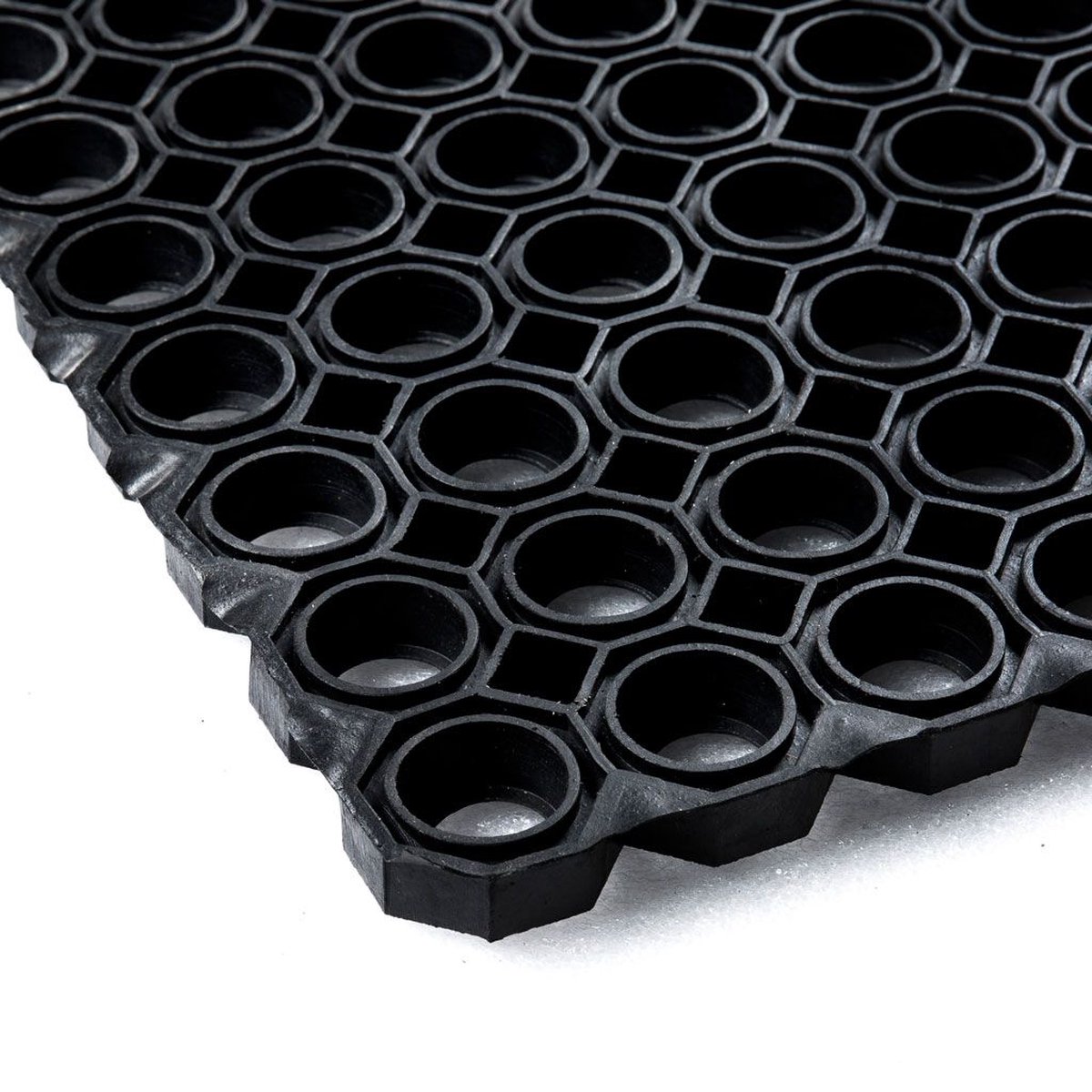 Rubber Ringmat 80 x 120 cm - Dikte 23mm - Heavy Duty - Deurmat voor buiten