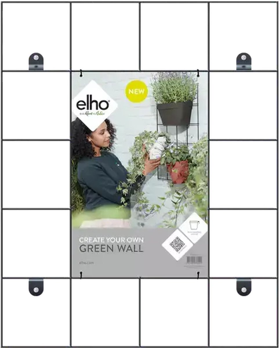 Elho rek loft urban green wall living black