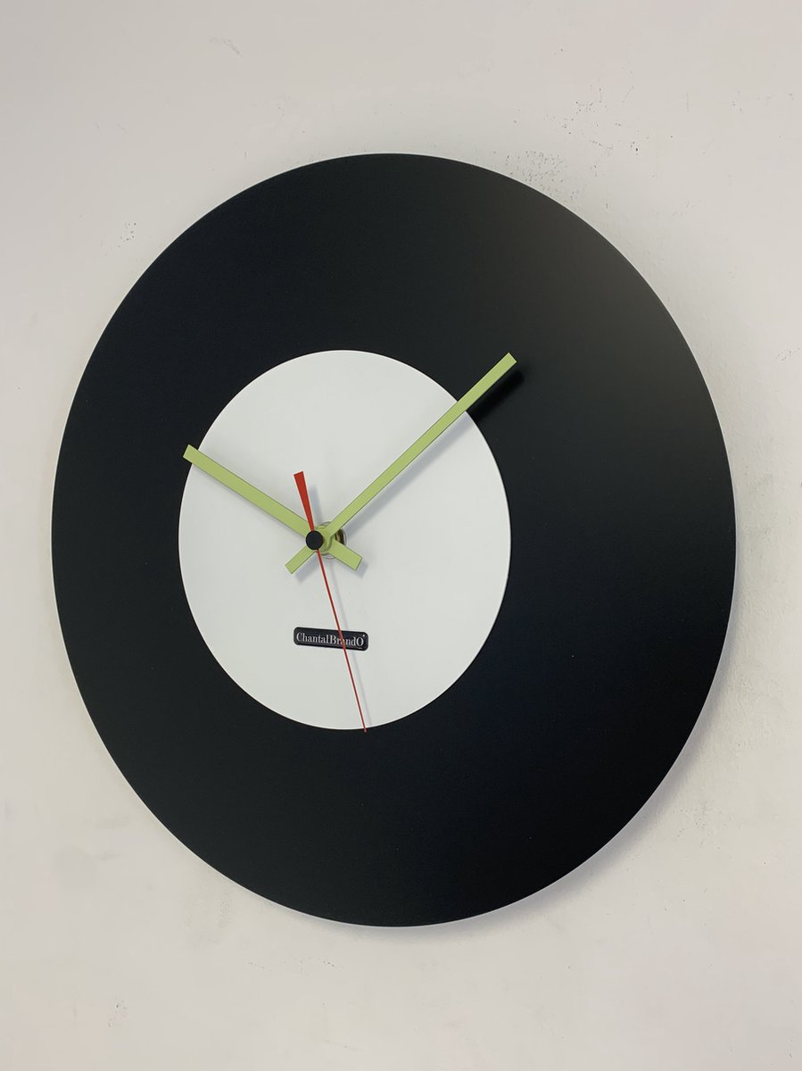 Wandklok ChantalBrandO MISTRAL BLACK & WHITE -- MODERN DESIGN --