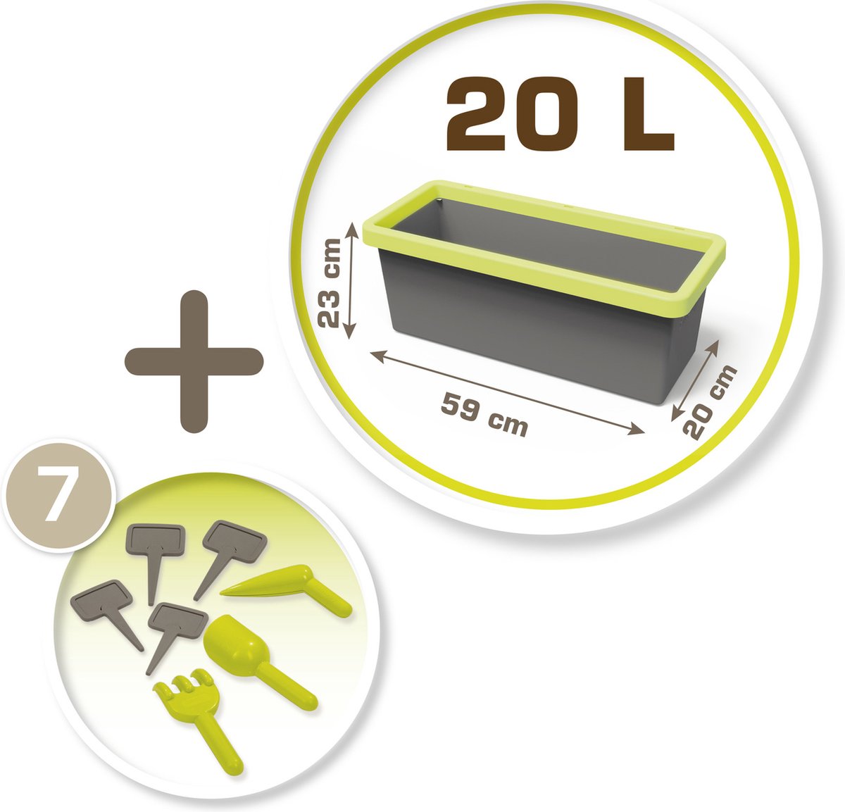 Smoby - Outdoor collectie - Plantenbank voor kinderen - Speelhuis accessoire - vanaf 2 jaar — afbeelding 6