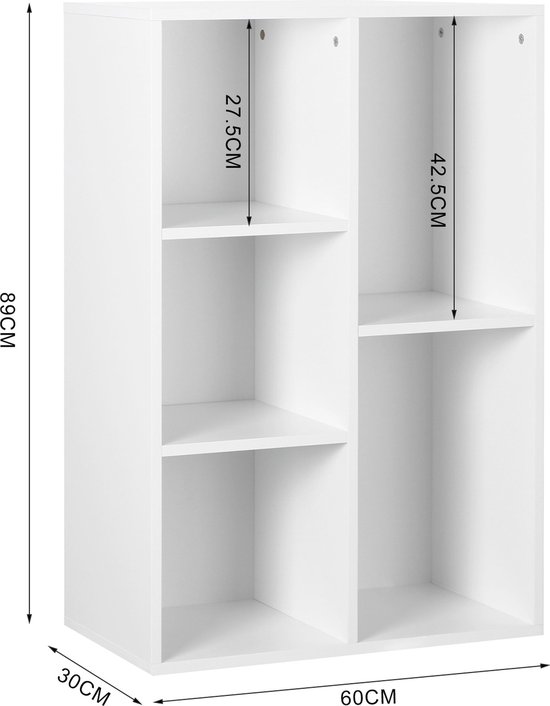 Boekenkast met 2 deurtjes en planken 80cm naturel Boekenkast met 2 deurtjes en planken 80cm naturel