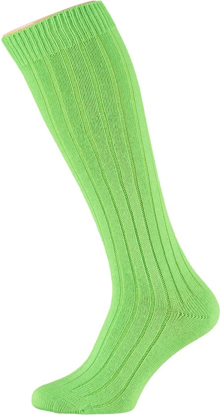 Apollo - Party soccer sokken - Sokken Carnaval - fluor groen - Maat 36/41 - Carnavalskleding dames - Carnavalskleding - Carnavalskleding jongens - Sokken carnaval