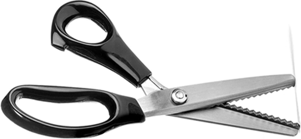 Stoffen schaar 24 cm - kleermakersschaar voor het naaien van stof, kleding, leer, grondstoffen (rechtshandig, wit