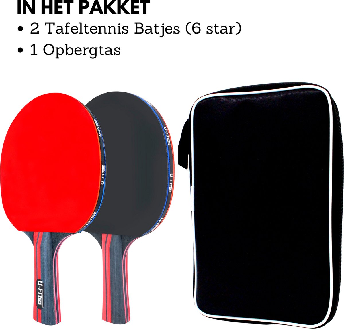 U Fit One Premium Set de Tennis de table avec Sac de Rangement - 2