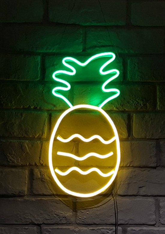 OHNO Neon Verlichting Pineapple Neon Lamp Wandlamp Decoratie